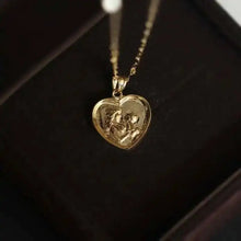 Full Real 9K  Gold Pendant, Exquisite Mother's Day Gift, Love Heart, Fashion Jewelry.