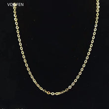 AU585 Gold Necklace 14k Real Gold O Chains Choker Necklaces Vintage Trend 2025 Luxury Brands Fine Jewellery Certificate