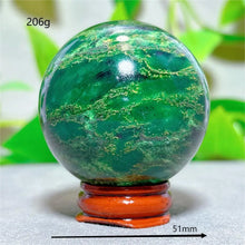 Emerald  Sphere Golden stripe Crystal Natural Quartz Stone Home Decoration Minerals Reiki Gifts Craft Energy Healing Spiritual