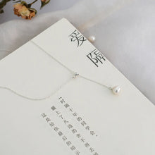 7-8mm White Natural Freshwater Pearl Necklace 925 Sterling Silver for Women New Fashion