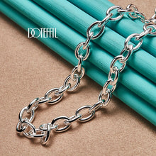 925 Sterling Silver 18 Inch Original Base Chain Necklace OT Buckle For Women Man Wedding Engagement Fashion Jewelry