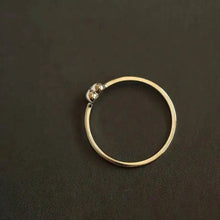 9k Solid Gold 3D Heart Love Ring, Simple Fine Jewelry, Wedding Party.
