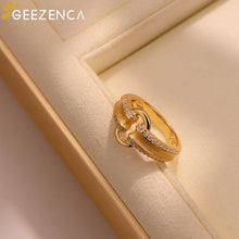 925 Sterling Silver Italian Brushed Craft 5A Zircon Rings For Women Lock Buckle Unique Chic Luxury Ring 2024 New Gift