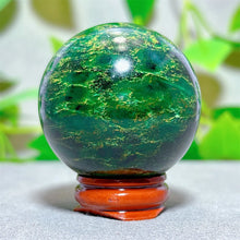 Emerald  Sphere Golden stripe Crystal Natural Quartz Stone Home Decoration Minerals Reiki Gifts Craft Energy Healing Spiritual