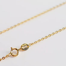 18K Au750 Gold O-Link Clavicle Necklace Women High Luster Chain Minimalist Layering Jewelry Containing a steel stamp