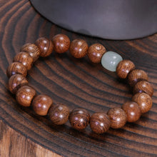 6mm/8mm/10mm Wooden Bead Bracelet Fengshui Tibetan Buddha Sandalwood Jade Handmade Bangle Men Women Meditation Good Luck Jewelry