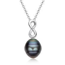 100% Real Silver Chain 925 for Women Baroque 11mm Tahitian Black Pearl Pendant Necklace Exquisite Necklace Jewelry Gift