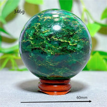 Emerald  Sphere Golden stripe Crystal Natural Quartz Stone Home Decoration Minerals Reiki Gifts Craft Energy Healing Spiritual