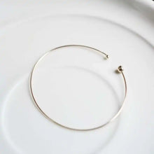 14K Real Gold Simple Bracelet, Fine Jewelry, Female, kj203
