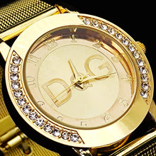 European Fashion Watch Women Luxury Brand DQG Quartz Watch Reloj Mujer Casual Stainless Steel Ladies Clock
