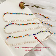 ASHIQI Natural Freshwater Baroque Pearl Necklace Fashion Colorful Bead Jewelry for Women New Fashion
