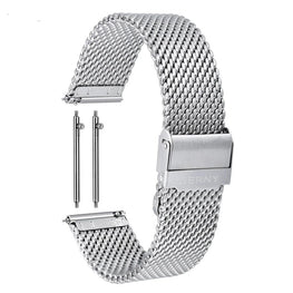 16-24mm Quick Release Watch Strap Milanese Stainless Steel Band Mesh Waterproof Wristwatch Bracelet Watch Accessories Watchbands