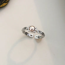 4-5mm Natural Freshwater Pearl Ring 925 Sterling Silver Party Jewelry for Women