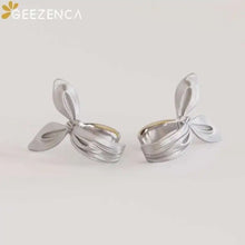 925 Sterling Silver 3D Bow Clip Earring For Women Original Design  Non Pierced Earring Statement Jewelry Gift