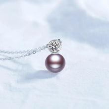 Natural Freshwater Pearls 925 Sterling Silver 0.5ct D Color Moissanite Pendant Necklace for Women Sparkling PartyFine Jewelry