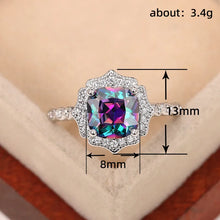 925 Sterling Silver Luxury Flower Ring Delicate Clear Rose Ring Pave Setting CZ for Women Fine Jewelry Gift