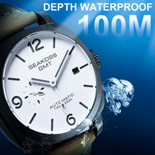 SEAKOSS GMT Diving Automatic Mechanical Watch 10Bar Men 1963 Seagull 2557 Movement Super Luminous Calendar Sapphire Wristwatches