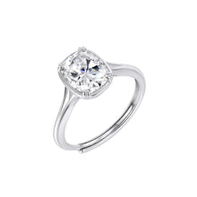 925 Sterling Silver D Color Rectangle Moissanite Diamond Ring for Women Luxury Wedding Ring Elegant Jewelry MOR20