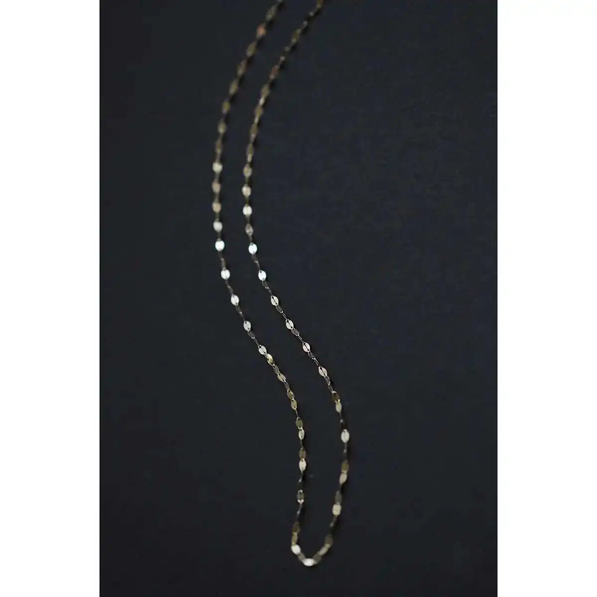 14K Real Gold Long Necklaces, Japanese Design, Exquisite Shining Lips, Kiss Word, Plain Jewelry, kj478