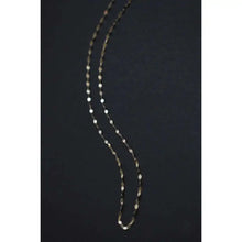 14K Real Gold Long Necklaces, Japanese Design, Exquisite Shining Lips, Kiss Word, Plain Jewelry, kj478