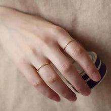 Real 9K Gold Stacking Ring, Minimal, Bride, Bridesmaid, Couple, Love, Promise Rings for Couples, kj507