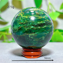 Emerald  Sphere Golden stripe Crystal Natural Quartz Stone Home Decoration Minerals Reiki Gifts Craft Energy Healing Spiritual