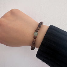 6mm/8mm/10mm Wooden Bead Bracelet Fengshui Tibetan Buddha Sandalwood Jade Handmade Bangle Men Women Meditation Good Luck Jewelry