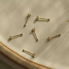 Nose Rings and Studs, Body Jewelry, 14K Real Gold, Custom.