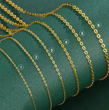 18k gold necklaces karat gold o shape chains necklace rolling chians au750 stamp
