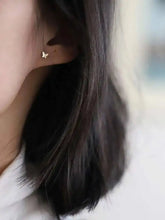 14K Gold Butterfly Earring for Women, Minimal Simple Style, Hypoallergenic, Trendy Jewelry, Gift, kj49
