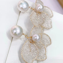 Original 14k Gold Filled Pendant Earrings Natural Freshwater Beads 11-12mm For Women Girls Ear Jewelry Accessory SE15