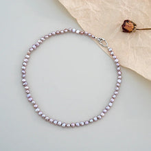 Natural Baroque Freshwater Pearl Necklace 925 Sterling Silver for Women  Wedding Party Jewelry