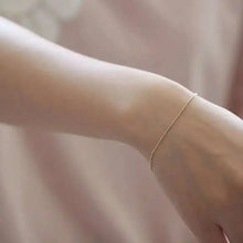 14K Solid Gold Bracelet for Women, True Yellow Gold, Simple and Popular Jewelry, kj477