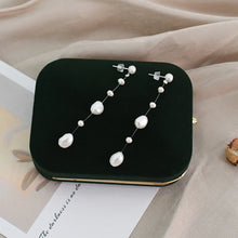 Natural Baroque Pearl 925 Sterling Silver Long Earrings Wedding Jewelry for Women