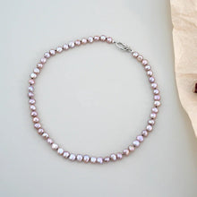 Natural Baroque Freshwater Pearl Necklace 925 Sterling Silver for Women  Wedding Party Jewelry