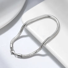 100% 925 Sterling Silver Italian Snake Chain Bracelet for Women Men Handmade 3mm Snake Chain Fashion Jewelry SB100