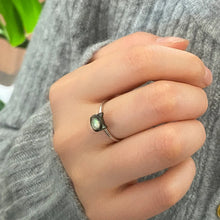 Trendy Natural Shell Black Cat 925 Sterling Silver Ring for Girls Adjustable Party Jewelry Gift