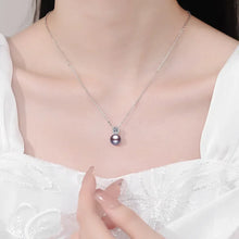 Natural Freshwater Pearls 925 Sterling Silver 0.5ct D Color Moissanite Pendant Necklace for Women Sparkling PartyFine Jewelry