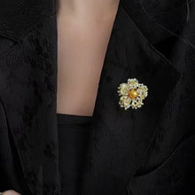 Women's Fashion Trendy Charm Brooch Jewelry S925 Chest Flower Accessories Suitable for Date, Party, Festival Gifts