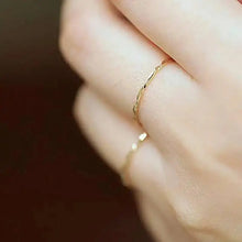 14K Solid Gold Ring, Thin Ring, Stacking Ring, Dainty Gold Ring, Minimalist, Mid-century Bff Bride, kj506