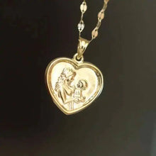 Full Real 9K  Gold Pendant, Exquisite Mother's Day Gift, Love Heart, Fashion Jewelry.