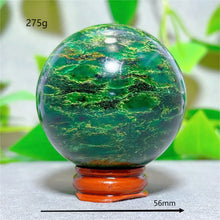 Emerald  Sphere Golden stripe Crystal Natural Quartz Stone Home Decoration Minerals Reiki Gifts Craft Energy Healing Spiritual