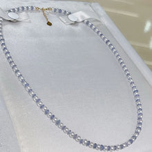 18k Gold Necklace for Women Natural Freshwater Aurora Pearl Necklace Paired With Tanzanite Charms Chain Choker