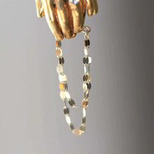 14K Real Gold Long Necklaces, Japanese Design, Exquisite Shining Lips, Kiss Word, Plain Jewelry, kj478