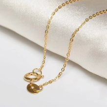 18k gold necklaces karat gold o shape chains necklace rolling chians au750 stamp