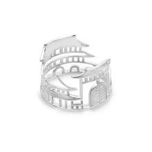 Black toggle switch on a white background