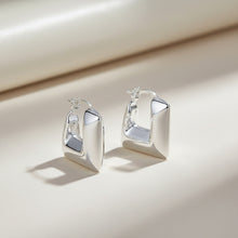 925 Sterling Silver Star Square Smooth Circle Hoop Earring For Woman Party Gift Fashion Charm Wedding Engagement Jewelry