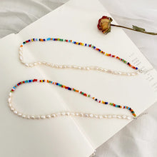 ASHIQI Natural Freshwater Baroque Pearl Necklace Fashion Colorful Bead Jewelry for Women New Fashion