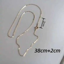 Genuine 14K Solid Gold Necklace, Minimal Simple Style Neck Chain, Fine Jewelry, Real Au585 for Women, Girl, 2022, kj159