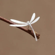 925 Sterling Silver 3D Dragonfly Brooch For Women Artistic Insect Personalized Clothing Accessories Pins Dainty Gift